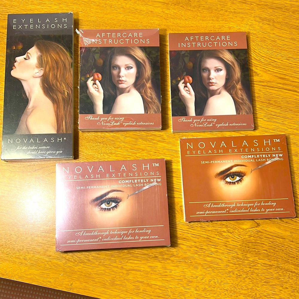 Novalash Marketing items.
